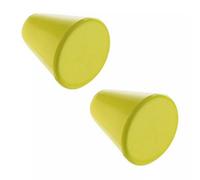 Urbn-Living Set Of 2 - Green Plastic Cone Door Knobs And Handles
