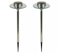 Urbn-Living Set Of 2 Pk - Solar Powered Led Garden Lights Set