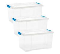 Urbn-Living Set Of 3 - Medium Under Bed Clear Storage Box