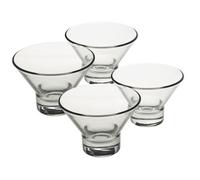 Urbn-Living Set Of 4 - Bormioli Rocco 37.5Cl Ice Cream Sundae Dessert Glasses Set