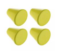 Urbn-Living Set Of 4 - Green Plastic Cone Door Knobs And Handles