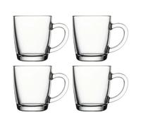 Urbn-Living Set Of 4 - Pasabahce Coffee Glass Mugs Sleeve 340Ml