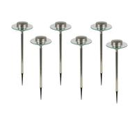 Urbn-Living Set Of 6 Pk - Solar Powered Led Garden Lights Set
