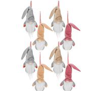 Urbn-Living Set Of 8 - Christmas Gnome Ornaments Hanging Decorations