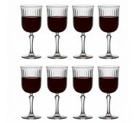 Urbn-Living Set Of 8 - Pasabahce Cocktail Wine Spritzer Drinking Glasses Set