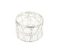 Urbn-Living Silver - Round Box Wedding Table Decor Metal Mesh
