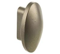 Urbn-Living Silver, Set Of 1 - Plastic Oval Door Knobs And Handles