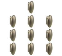 Urbn-Living Silver, Set Of 10 - Plastic Oval Door Knobs And Handles