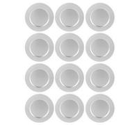 Urbn-Living Silver, Set Of 12 - Metallic Charger Plates
