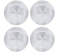 Urbn-Living Silver, Set Of 4 - Blast Charger Plates