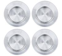 Urbn-Living Silver, Set Of 4 - Starburst Charger Plates