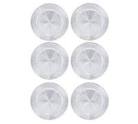 Urbn-Living Silver, Set Of 6 - Blast Charger Plates