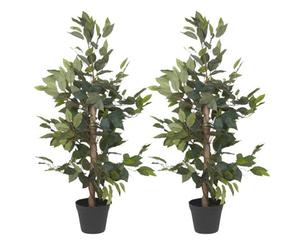Urbn-Living Standard Green, Set Of 2 - Artificial Faux Plant Tree