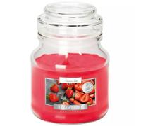 Urbn-Living Strawberry - Glass Jar Scented Candle With Lid
