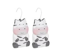 Urbn-Living Stripy Cat, Set Of 2 - Ceramic Hanging Radiator Humidifier Animated Characters