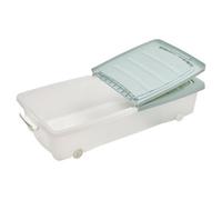 Urbn-Living Teal - 40L Large Storage Box With Wheeled Lids