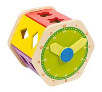 Urbn-Living Urbn- Toys Wooden Hexagon Shape Sorter & Clock
