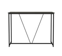 Urbn-Living Urbnliving 100Cm Width Black Wooden Console Table Living Room Slim Display Shelf Hallway Entryway Furniture