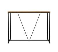 Urbn-Living Urbnliving 100Cm Width Oak Wooden Console Table Living Room Slim Display Shelf Hallway Entryway Furniture