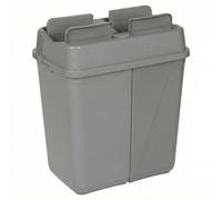 Urbn-Living Urbnliving 100L Duo Kitchen Bin Waste Garbage Can 2 Compartments W/ Base Connectors