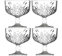 Urbn-Living Urbnliving 10Cm Height 4Pcs Footed Ice Cream Sundae Dessert Glasses Cup Dish Bowl Fruit Cocktail Set