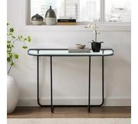 Urbn-Living Urbnliving 112Cm Width Curved Entry Console Foyer Side Sofa Accent Table Entryway Living Room
