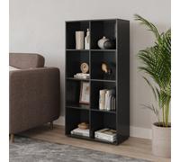 Urbn-Living Urbnliving 120Cm Height Black 8-Cube Shelving Unit - Tall