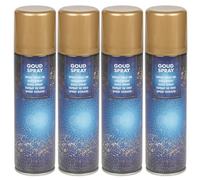 Urbn-Living Urbnliving 150Ml 4 Pcs Gold Decorative Lacquer Airbrush Bottle Festive Craft Metallic Colour Decor