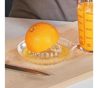 Urbn-Living Urbnliving 16Cm Round Glass Citrus Lemon Orange Lime Squeezer Strainer Fresh Hand Juicer Tool