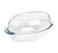 Urbn-Living Urbnliving 2.25L Pyrex Glass Oven Dish Oval Roasting Baking Casserole Bakeware & Lid
