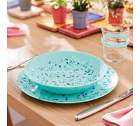Urbn-Living Urbnliving 20Cm Diameter Blue Set Of 6 Modern Soup Bowl