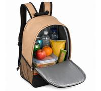Urbn-Living Urbnliving 20L Thermal Insulated Cooler Backpack With Leak-Proof Lining - Brown