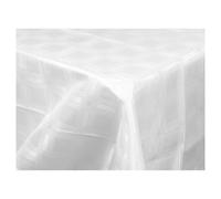 Urbn-Living Urbnliving 220Cm Decorative Damask Rectangle Tablecloths Covers White Oblong Tableware Dinning Decor