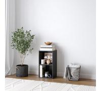Urbn-Living Urbnliving 30Cm Height Black 2 Shelf Wooden Bookcase Shelving Display Storage Shelf Unit Wood