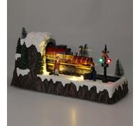 Urbn-Living Urbnliving 30Cm Width Multicolour Leds Winter Scene Christmas Animated Musical Moving Train For Kids Gift