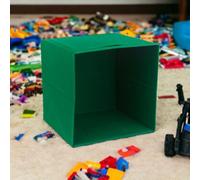 Urbn-Living Urbnliving 31Cm Height 4Pc Foldable Fabric Cube Storage Boxes Collapsible Kids Toys Organiser Basil Colour
