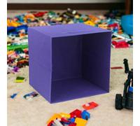 Urbn-Living Urbnliving 31Cm Height 6Pc Foldable Fabric Cube Storage Boxes Collapsible Kids Toys Organiser Orchid Colour