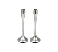 Urbn-Living Urbnliving 31Cm Tall 2 Pcs Silver Metal Candle Holder Decorative Candlesticks Set