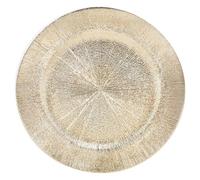 Urbn-Living Urbnliving 33Cm Christmas Charger Plates Blast Pattern Set Of 6 Gold Dinner Placemats Dining Table Decor Setting Xmas