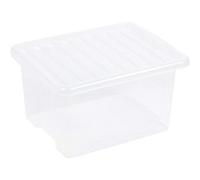 Urbn-Living Urbnliving 35 Litre Clear Container Plastic Storage Box With Clip Lid