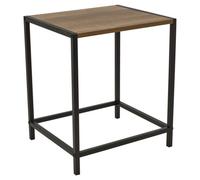 Urbn-Living Urbnliving 38Cm Small Wood & Metal Side Snack Table Couch Sofa End Bedside Living Room Home Office