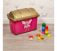 Urbn-Living Urbnliving 38Cm Width Pink Fairy Designed Treasure Storage Container Box Party Prop Play Set
