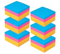 Urbn-Living Urbnliving 400 Assorted Neon Bright Post-It Sticky Notes Reminder Memo Pads Pack 76X76mm ( Pack Of 6 )