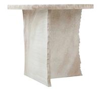 Urbn-Living Urbnliving 40Cm White Round Stone Side Table Coffee End Table