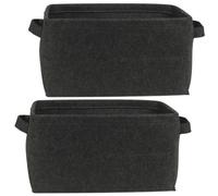 URBNLIVING Large Felt Storage Basket Closet Toy Hamper Laundry Bag Shelf Box Organiser Large Freestanding Storage (Pack of 1)