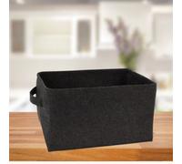 Urbn-Living Urbnliving 40Cm Width Large Felt Storage Basket Closet Toy Hamper Black Laundry Bag Shelf Box Organiser