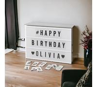 Urbn-Living Urbnliving 42Cm Width A3 Led Light Up Message Board Word Colour Display Sign Letter Symbol Box