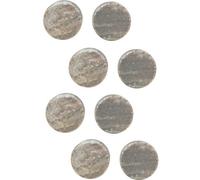 Urbn-Living Urbnliving 4Cm Diameter Modern Round Marble Drawer, Cupboard & Door Knob Set For Kitchen And Home Decor Sand 8Pcs