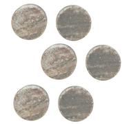 Urbn-Living Urbnliving 4Cm Diameter Modern Round Marble Drawer, Cupboard & Door Knob Set For Kitchen And Home Decor Sand 6Pcs