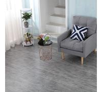 Urbn-Living Urbnliving 60Cm Square Marble Effect Vinyl Floor Tiles Self Adhesive Flooring Planks Lino(Wood Grey)